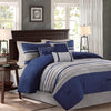 Akurle Blue Queen 7pc Comforter Set