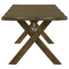 Bhadagaon Knotty Nutmeg X Shaped Dining Table