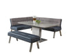 Narveli Blue Gray 3pc Dining Room Set