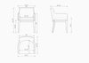 Ganuchiwadi Pebble Grey Dining Armchair