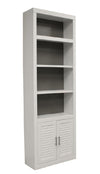 Khebavade White 5 Piece Corner Library Wall