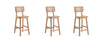 Hirawade 3 Nature Cane Counter Height Stools