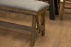 Chawl Loft Two Tone Gray Brown Bench