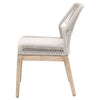 Koparde 2 Taupe White Pumice Natural Dining Chairs