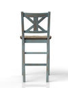 Majnal 2 Light Blue Rustic Counter Stools