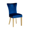 Chimane 2 Blue Gold Leg Dining Chairs