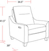 Bambavade Beige Power Recliner
