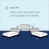 Mogharde Gray Fabric Full Queen Headboard