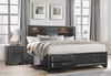 Nigave Dark Grey Queen Bed