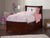 Purity Walnut Twin Bed with Matching Foot Board and 2 Urban Drawers