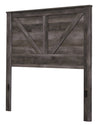 Kurkunde Gray 2pc Bedroom Set With Queen Headboard