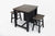 Canopy Vintage Black 3pc Counter Height Set