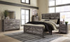 Kurkunde Gray 2pc Bedroom Set With King Panel Bed