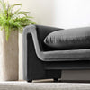 Jarali Gray Velvet Bench