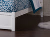 Kolindre White Full Bed with Flat Panel Foot Board and 2 Urban Drawers