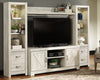 Nagaon Whitewash 4pc Entertainment Center