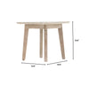 Jadhavwadi Light Brown Grey Side Table