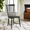 Nivale Porcelain White Royal Black 5pc Dining Room Set