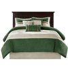 Akurle Green Queen 7pc Comforter Set