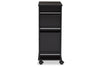 Borbet Dark Brown Wood Dry Bar and Wine Cabinet