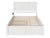 Nexus White King Platform Bed with Footboard and Twin XL Trundle