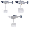 Malapude Blue White Antique Fish Statue