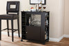 Borbet Dark Brown Wood Dry Bar and Wine Cabinet