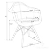 Jayshingpur Grey Eiffel Accent Chair