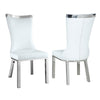 Ainwadi 2 White Curved Back Side Chairs