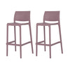 Bubnal 2 Purple Stackable Bar Stools