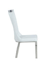 Ainwadi 2 White Curved Back Side Chairs