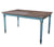 Kalamwadi Teal Blue Rectangle Dining Table