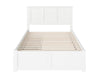 Kolindre White Full Bed with Flat Panel Foot Board and 2 Urban Drawers