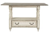 Asalaj Antique White Wood Gathering Table