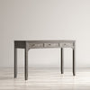 Lolane Platinum Chevron 3 Drawer USB Charging Desk