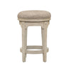 Masoli White Tobacco Console Swivel Stool