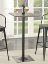 Madale Dark Elm Matte Black 3pc Bar Height Set