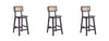 Hirawade 3 Black Counter Stools