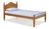 Jatharwadi Honey Pine Solid Wood Twin Platform Bed