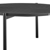 Ghosarwad Black Ruond Outdoor Patio Coffee Table