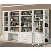 Khebavade White 9pc Library Wall