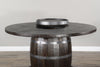 Alas Dark Brown 3pc Round Pub Table Set