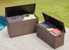 Mutakeshwar Brown 296 Gallon Wicker Deck Box