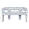 Mhalasvade Blue Upholstered Sculpture Bench