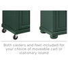 Basarge Emerald Green Kitchen Island Cart