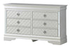 Silver Champagne Storage 4pc King Bedroom Set