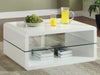 Nerli Glossy White 3pc Coffee Table Set