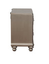 Ameni Metallic Platinum 2 Drawers Night Stand