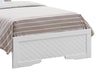 Kumari White Pearl 2pc Bedroom Set With Twin Bed