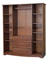 Khupire Mocha 8 Small Shelves Wardrobe